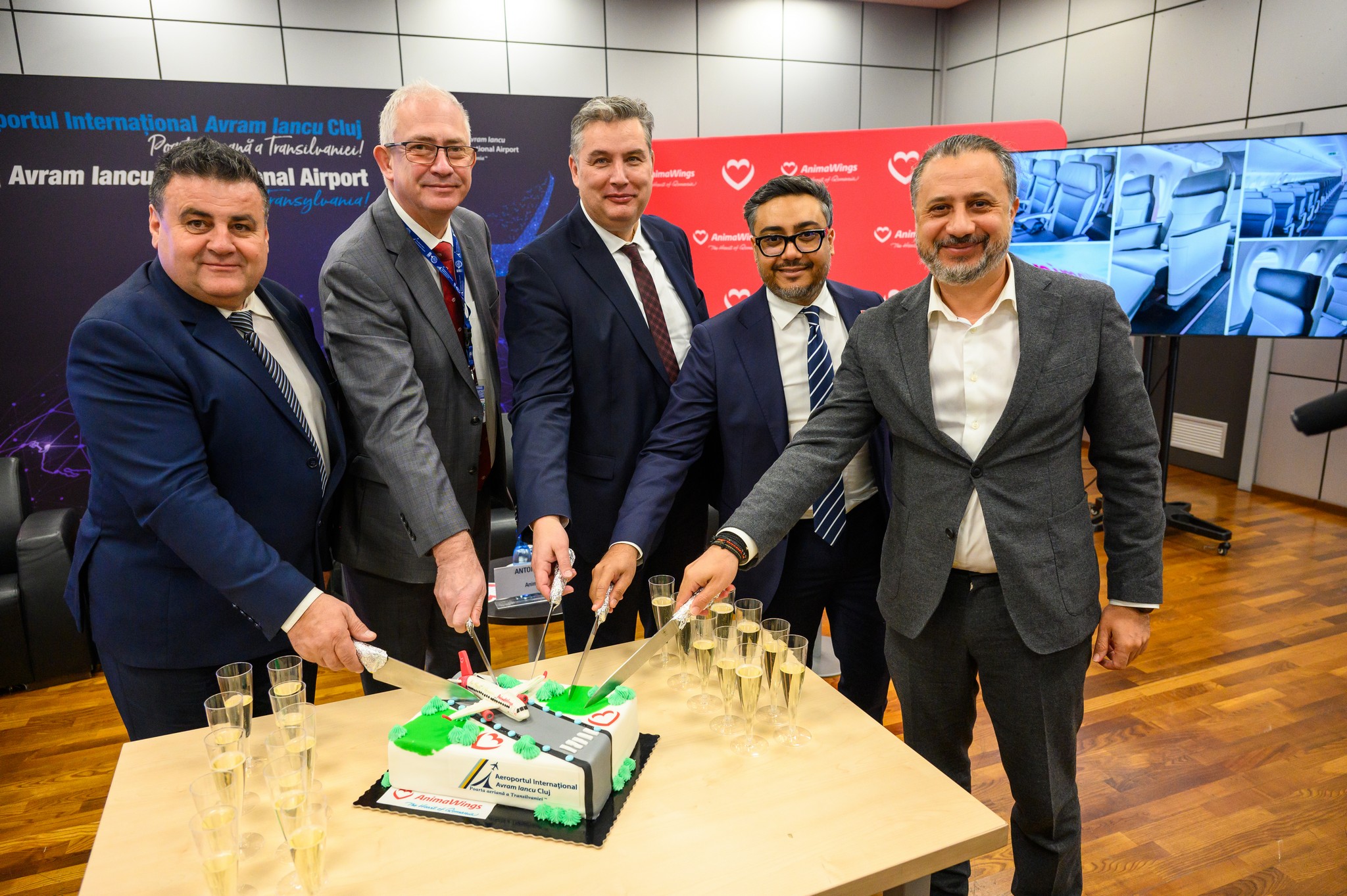 Inaugurare zboruri AnimaWings Cluj - București