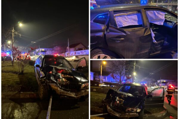 ACCIDENT GRAV în Mărăști cu patru mașini implicate. Două persoane la spital