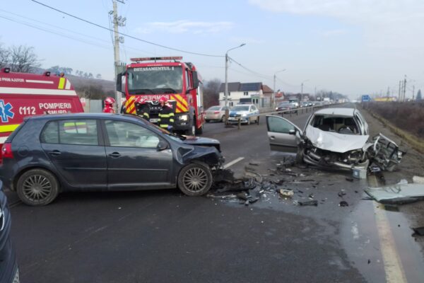 ACCIDENT deosebit de grav între două mașini la Juc-Herghelie