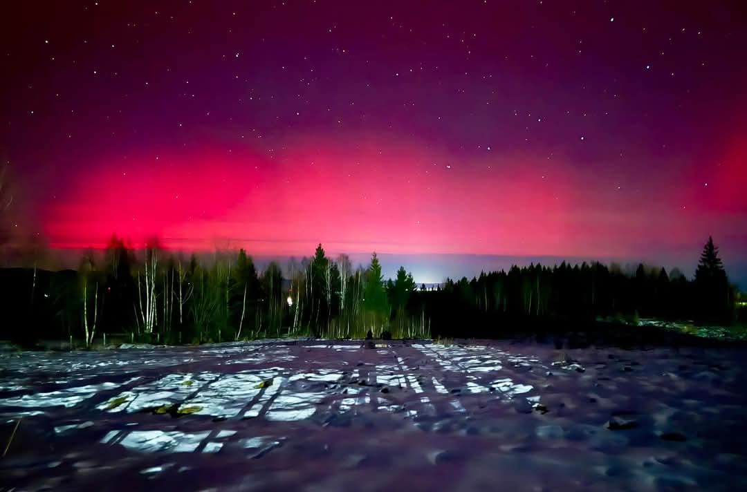 Aurora Boreală surprinsă la Beliș