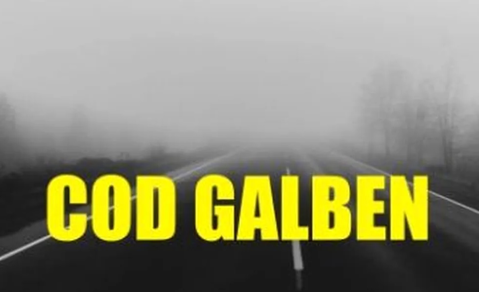 COD GALBEN de ceață și polei la Cluj