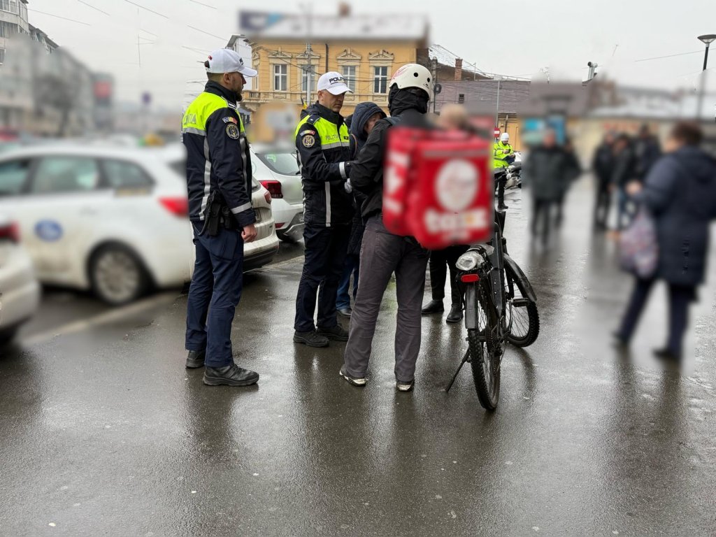 Au început controalele la livratorii din Cluj-Napoca