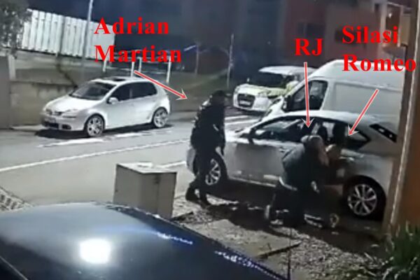 Imagini video de la bătaia cu cuțite din Apahida. Au fost implicați RJ, un interlop local și omul de afaceri Marțian Adrian