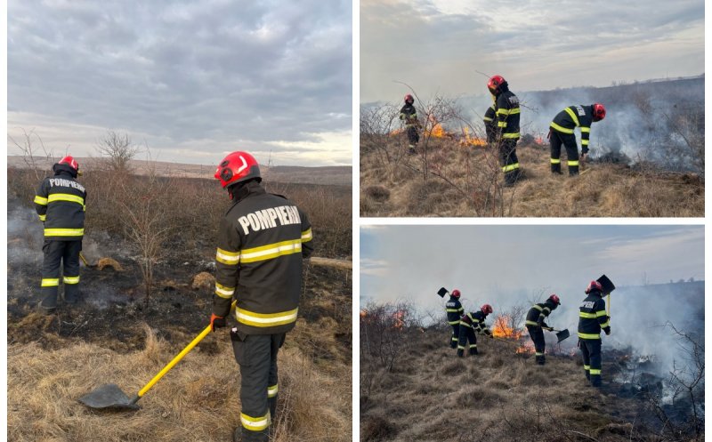 Începe sezonul incendiilor de vegetație la Cluj