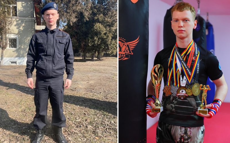 Un jandarm din Cluj e cel mai bun din țară la kickbox