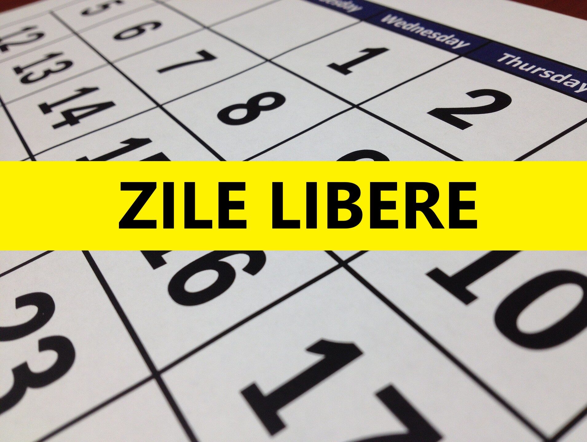 Calendarul de primăvară al zilelor libere