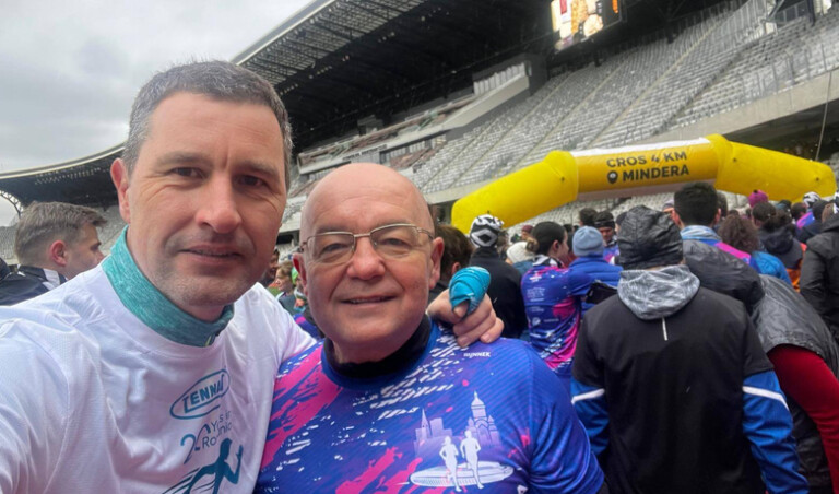 Emil Boc si Tánczos Barna, la maratonul Clujului