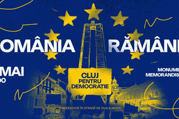 Manifestație pro-europeană organizată astăzi la Cluj, de Ziua Europei