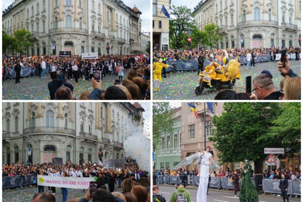 Emoție și culoare la Parada Clujului. Mii de clujeni au luat cu asalt centrul orașului la Zilele Clujului 2025