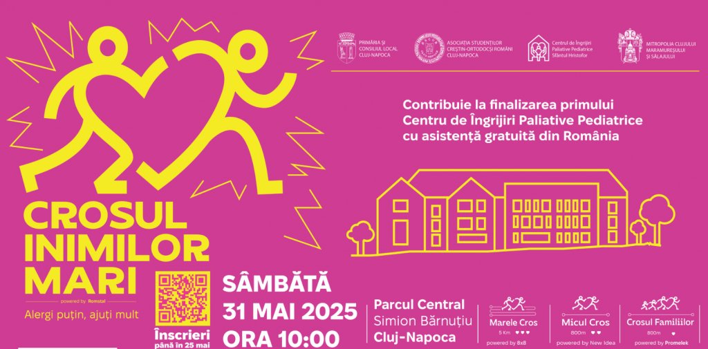 Clujenii așteptați la Crosul Inimilor Mari 2025