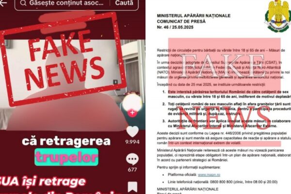 Încă o dezinformare gravă demontată de MApN! Nu mai credeți în știri false!