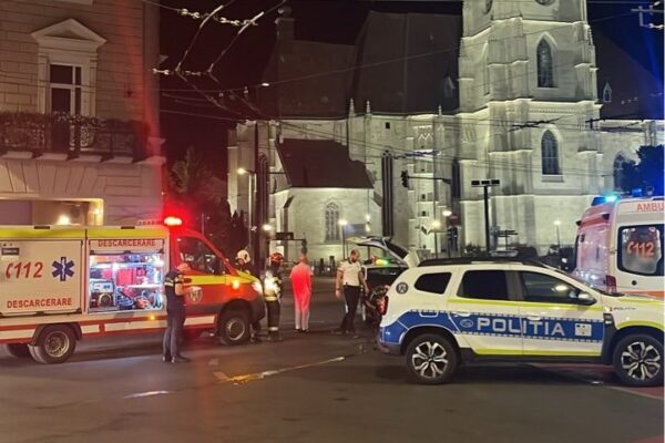 Motocicletă implicată într-un accident noaptea trecută la Cluj