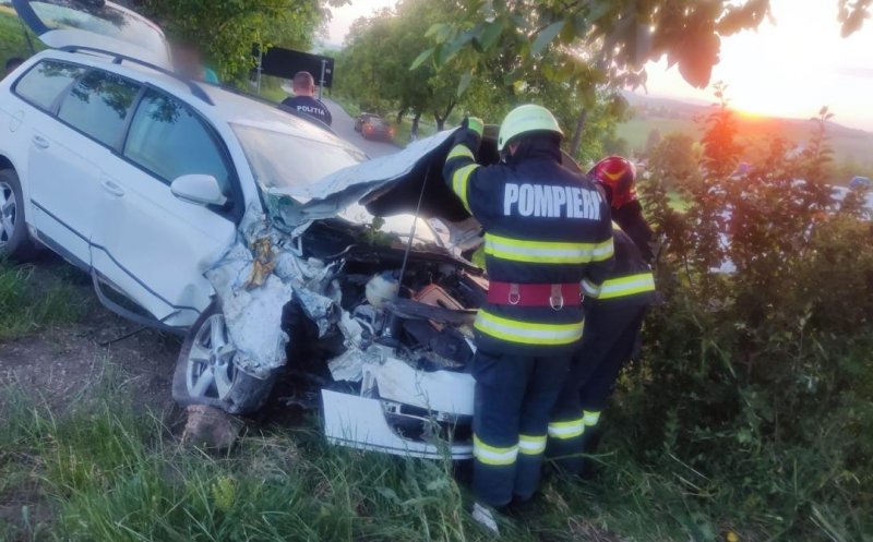 Un bărbat a ajuns la spital în urma unui accident