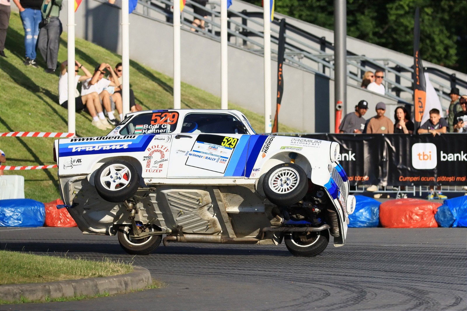 Momentul zilei sâmbătă la Raliul Clujului. Credit foto: Balázs Attila - RallyPhoto Hunters