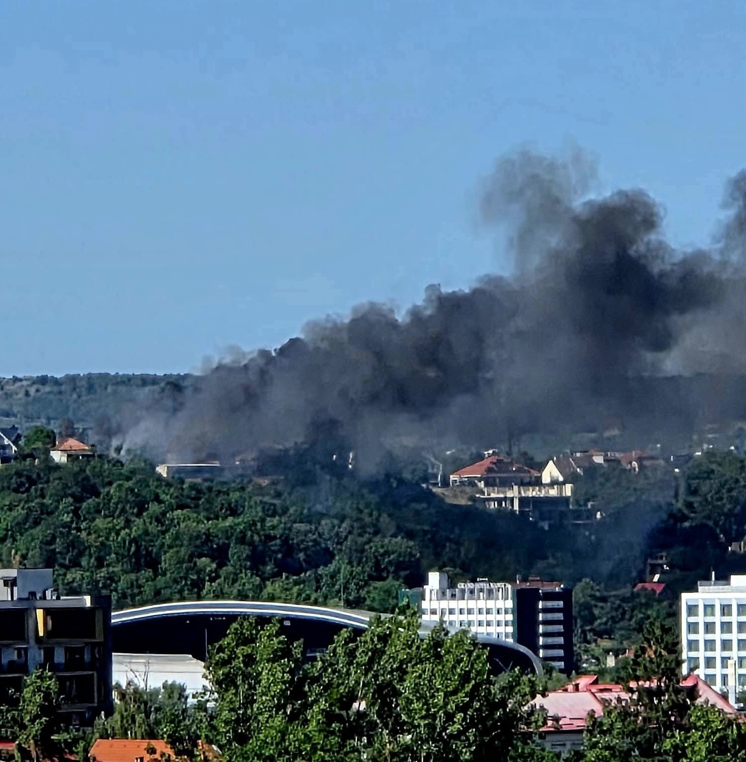 Incendiu masiv în Gruia