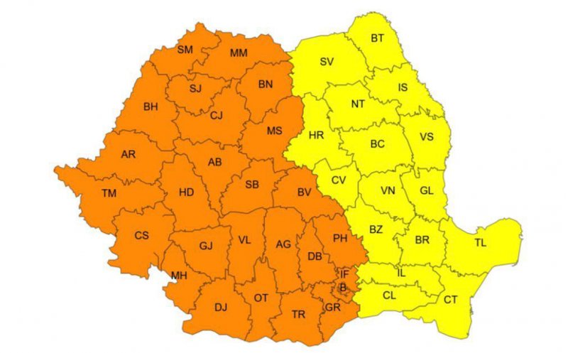 S-a anunțat COD PORTOCALIU de caniculă la Cluj