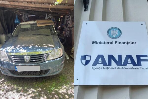 ANAF Cluj a scos la vânzare o „conservă” ruginită de Dacia Logan la un preț halucinant