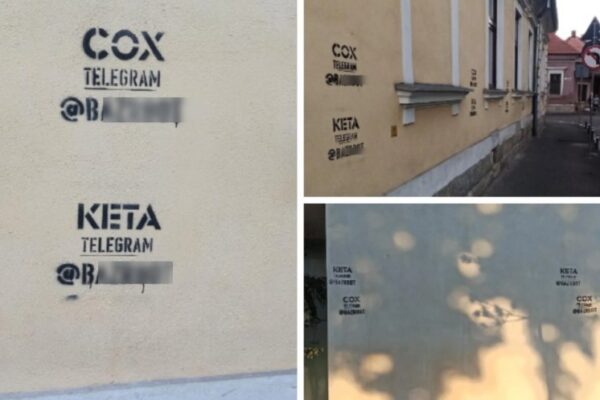 Poliția Română și DIICOT dorm, iar pe clădirile din Cluj se promovează vânzarea de droguri