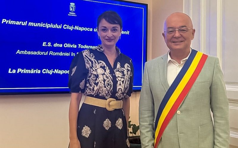 Ambasadorul României în Egipt a venit în vizită la Primăria Cluj-Napoca