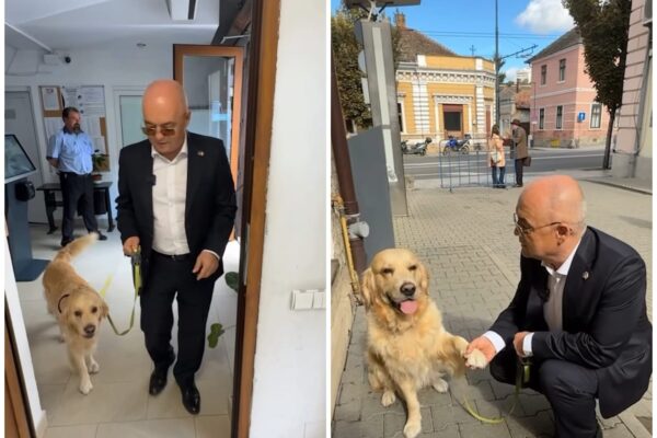 Emil Boc – un politician care iubește animalele! Prietenii noștri necuvântători au ușa deschisă în Primăria Cluj-Napoca