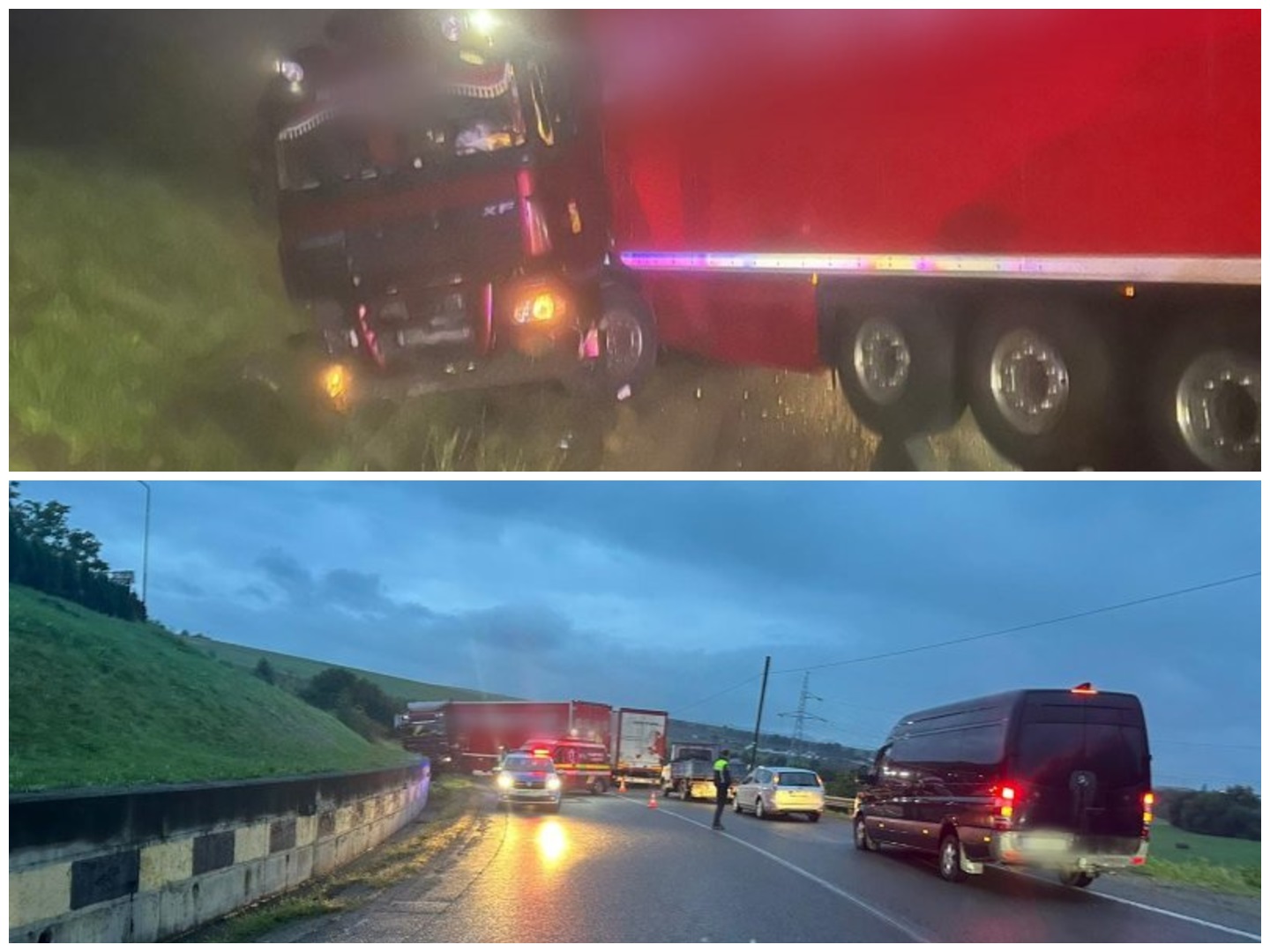 Încă un accident produs pe un drum din Cluj în care a fost implicat un tir