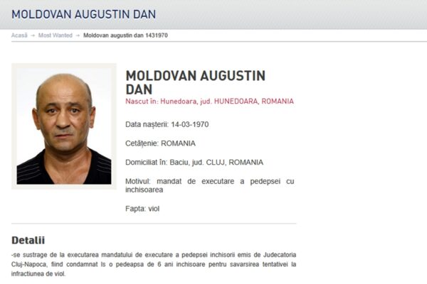 Clujean, condamnat pentru tentativă de viol, prins în Spania. Era pe lista ”most wanted”