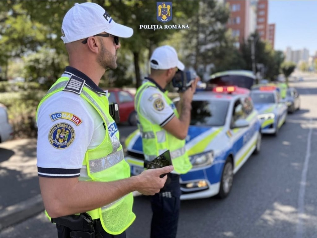 Polițiștii clujeni au ieșit la o amplă razie în traficul din Cluj