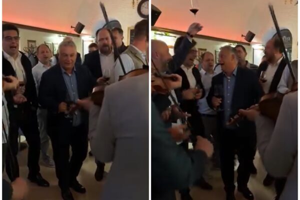 Premierul Ungariei a făcut show într-un local din centrul Clujului! VIDEO