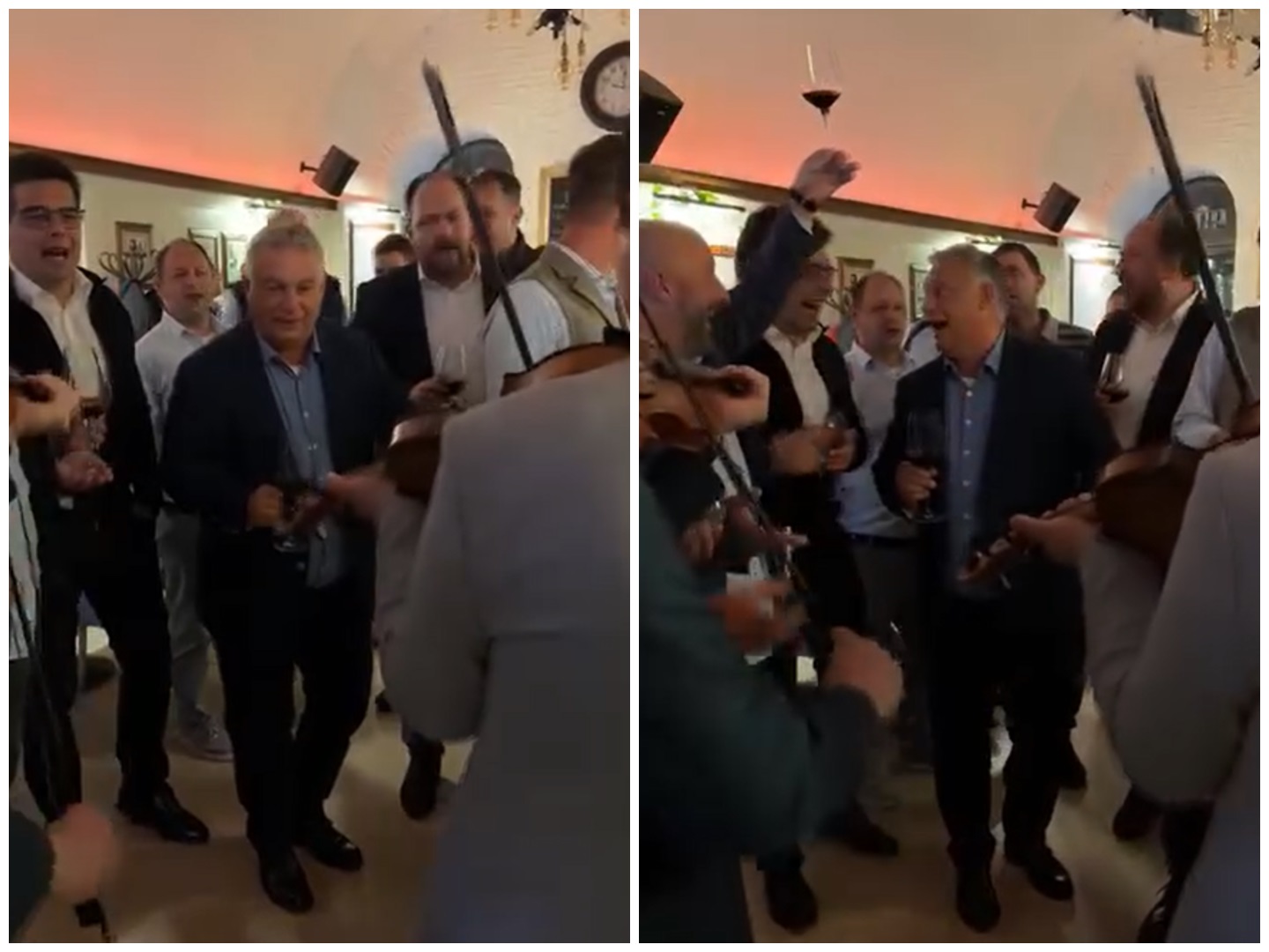 Premierul Ungariei a făcut show într-un local din centrul Clujului