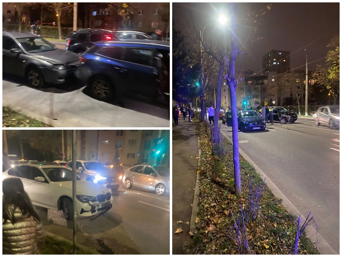 Carambol în Plopilor!