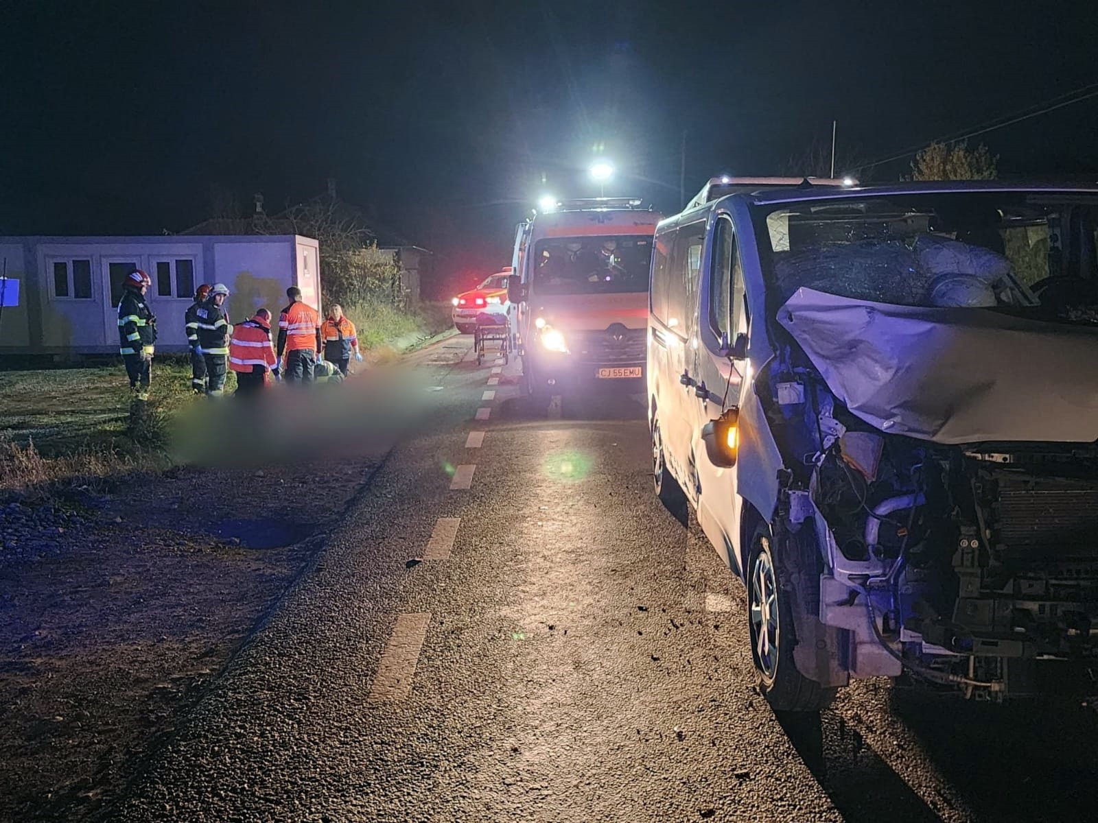 Accident mortal la Mera, Cluj. Pompierii sunt la fața locului