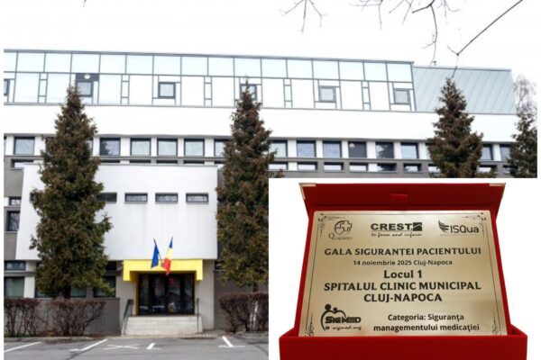 „Clujana” – campioana siguranței pacienților! Spitalul Municipal a luat locul 1 la Gala Siguranței Pacientului 2025