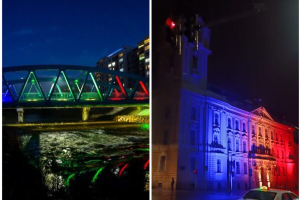 Clujul strălucește în culorile României! Clădirile emblematice luminate în tricolor