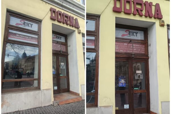 „Dorna”, simbolul uitat al Clujului comunist! A ajuns un spațiu gol cu o siglă de care puțini clujeni mai știu ce reprezintă
