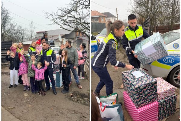 Dar din dar se face Rai. Polițiștii clujeni au dus lumină și speranță în casele unor familii nevoiașe