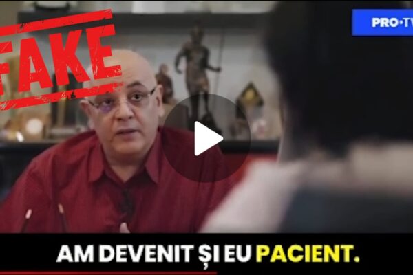 Mare atenție la fake news-uri! Imaginea lui Raed Arafat, folosită într-o nouă escrocherie online cu „tratament minune”