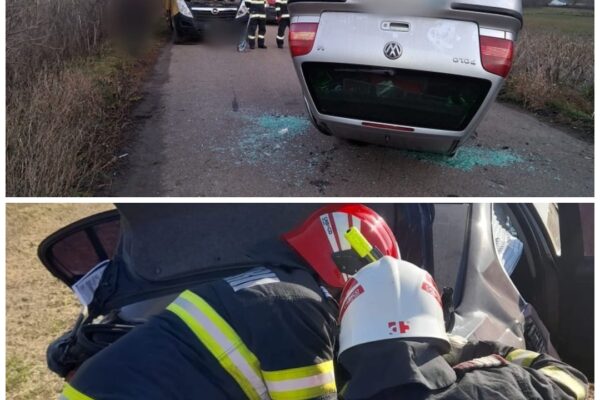 Accident grav între un microbuz și o mașină lângă Frata. O femeie a ajuns la spital