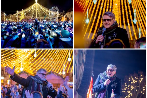 Concert plin de emoție oferit de Fuego în ajun de Moș Nicolae la Târgul de Crăciun din Cluj! Mesajul artistului pentru „hateri” și cârcotași