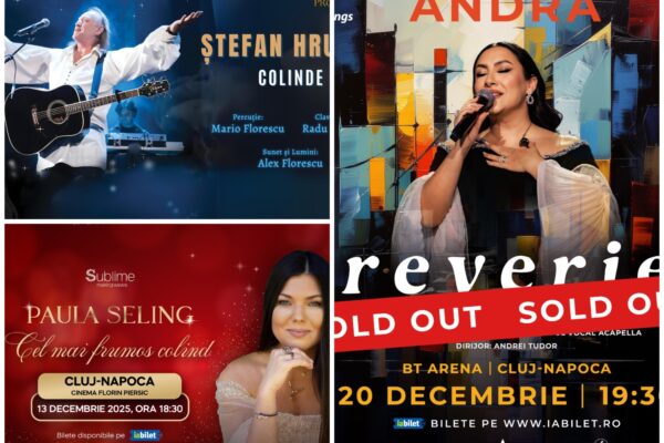 Magia colindelor se întoarce la Cluj-Napoca! Trei artiști, trei concerte unice în decembrie