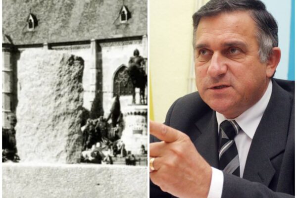 Funar a rupt tăcerea după 20 de ani. De ce nu s-a mai ridicat la Cluj copia Columnei lui Traian?